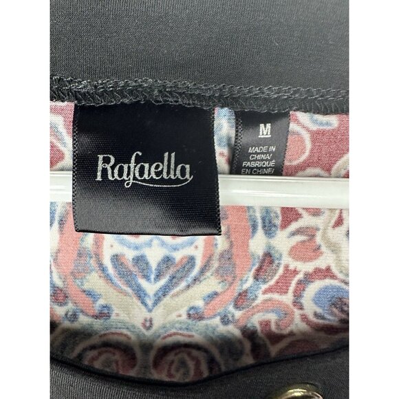 Rafaella Women’s Paisley Pattern Button Accent Blouse Shirt Size Medium - Picture 3 of 8